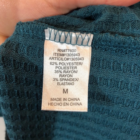 Chaser Emerald Green Waffle Thermal Long Sleeve - Picture 9 of 9